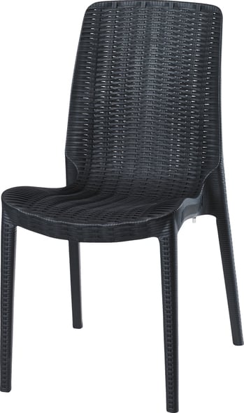 cheap sun lounge Lagoon Furniture Outdoor Rattan Chair Black