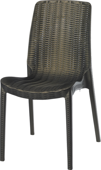 porch chair set Lagoon Furniture Outdoor Rattan Chair Bronze