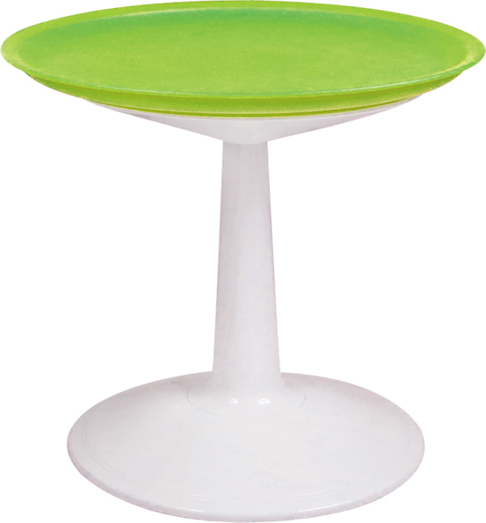 outdoor folding bistro table Lagoon Furniture Outdoor Round Side Table Green