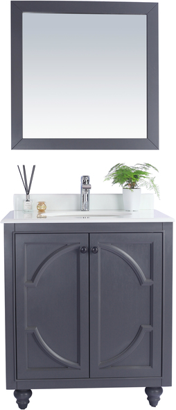 bathroom counter cabinet Laviva Vanity + Countertop Grey Traditional
