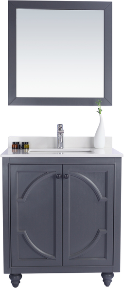 small bathroom sinks and vanities Laviva Vanity + Countertop Grey Traditional