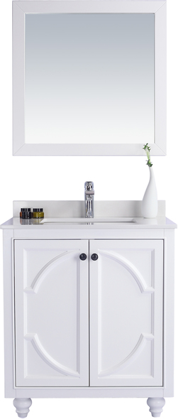 one sink vanity Laviva Vanity + Countertop White Traditional