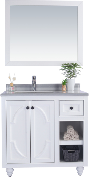 black bathroom cabinets Laviva Vanity + Countertop White Traditional
