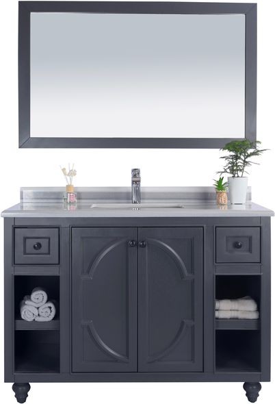 small bathroom vanity designs Laviva Vanity + Countertop Grey Traditional