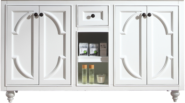 small bathroom vanity with drawers Laviva Vanity + Countertop White Traditional