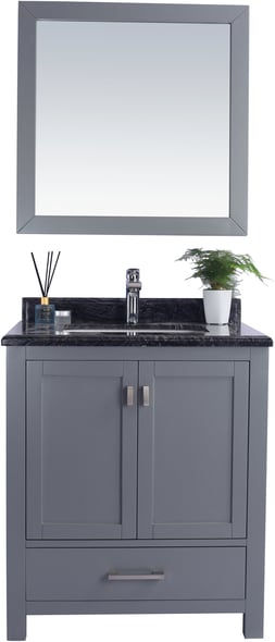 bathroom black cabinets Laviva Vanity + Countertop Grey Contemporary/Modern
