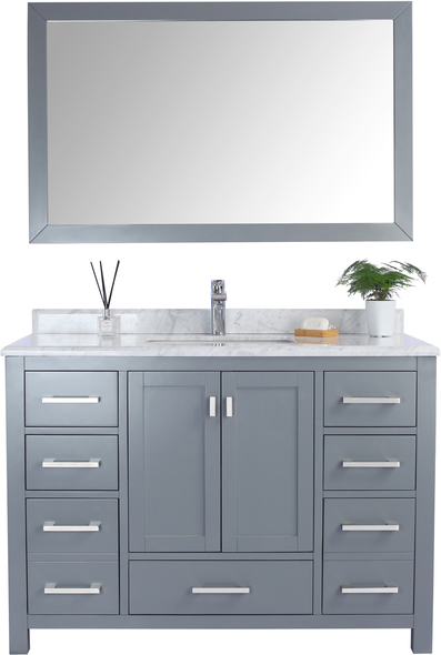 lavatory cabinet design Laviva Vanity + Countertop Grey Contemporary/Modern