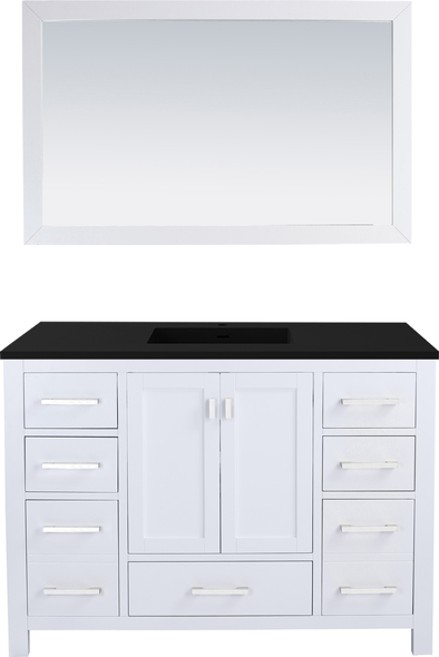 rustic wood bathroom cabinet Laviva Vanity + Countertop White Contemporary/Modern