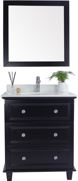 small basin with cabinet Laviva Vanity + Countertop Espresso Traditional