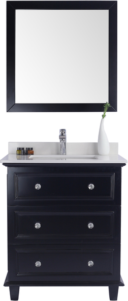 rustic bathroom sink cabinet Laviva Vanity + Countertop Espresso Traditional