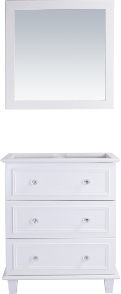 30 inch vanity with drawers Laviva Vanities White Traditional