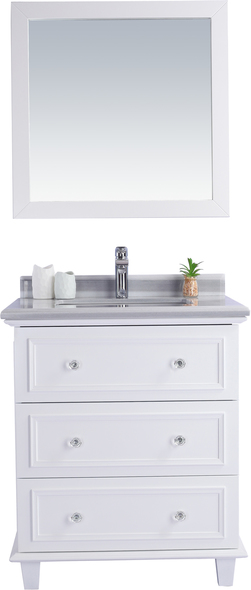 rustic bathroom sinks and vanities Laviva Vanity + Countertop White Traditional