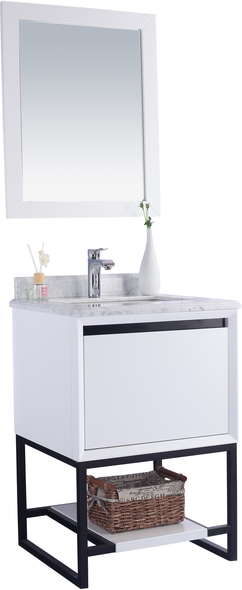 bathroom sink cabinet 30 inch Laviva Vanity + Countertop White Contemporary/Modern