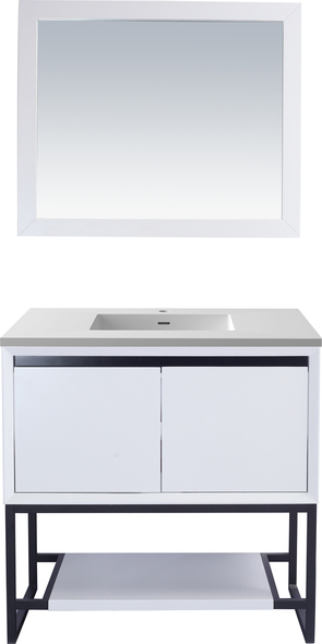 modern bathroom cabinet ideas Laviva Vanity + Countertop White Contemporary/Modern