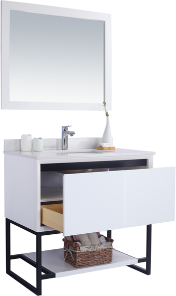 cost of bathroom cabinets Laviva Vanity + Countertop White Contemporary/Modern