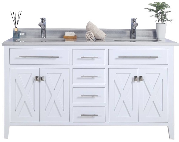 bathroom cabinet manufacturers Laviva Vanity + Countertop White Transitional