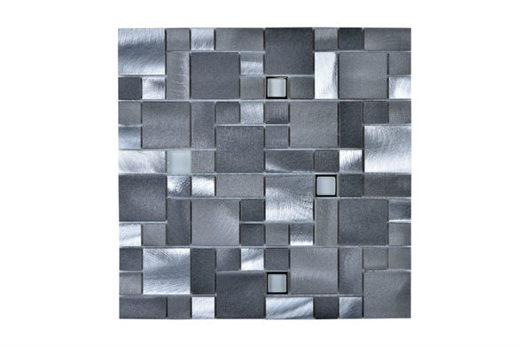 gray mosaic tile for shower floor Legion Furniture Gray, Silver