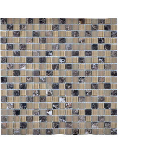 porcelain mosaic tile shower floor Legion Furniture Beige, Brown