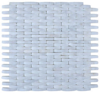 white mosaic tile shower Legion Furniture Off White