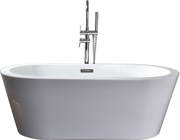 bathtub high Lexora Bathtubs & Tub Fillers Glossy White