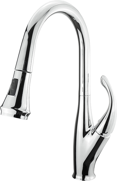 waterfall faucet kitchen sink Lexora Faucets Chrome Finish