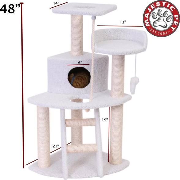 cats dogs home Majestic Pet Cat Trees and Cat Houses Off-White