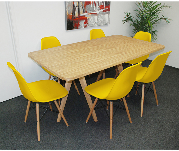 ModMade 1 Table Dining Room Sets Natural/Yellow