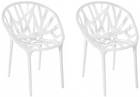 swivel lounge chair ModMade 2 Chairs Chairs White
