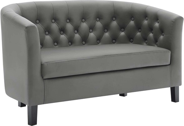 cheap small sectional Modway Furniture Sofas and Armchairs Gray