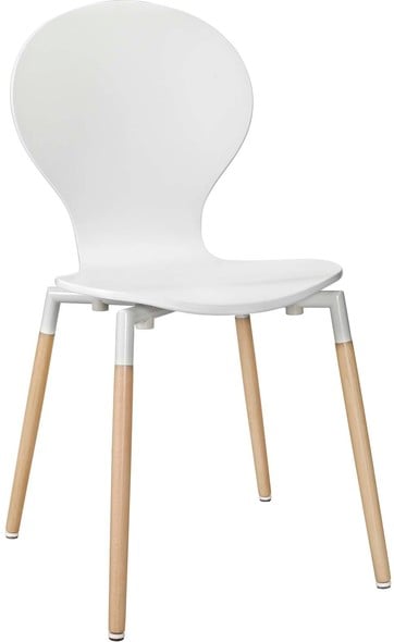 cheap table and chair set Modway Furniture Dining Chairs White