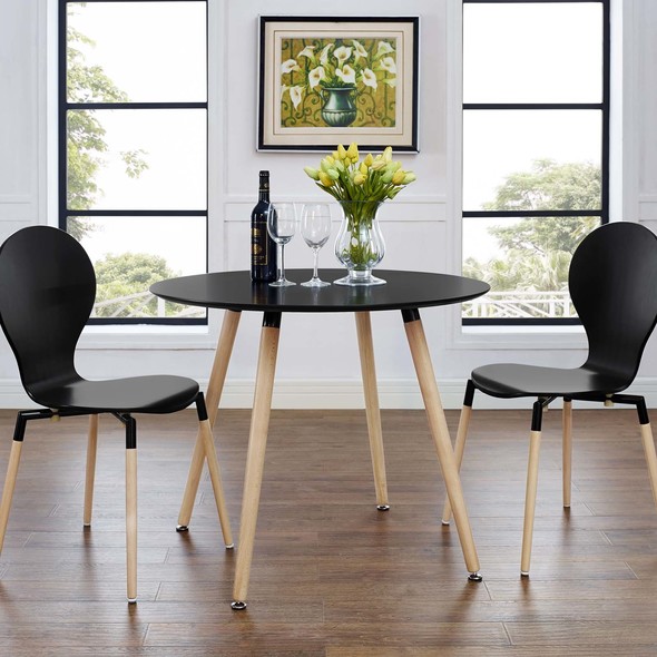 Modway Furniture Bar and Dining Tables Dining Room Tables Black