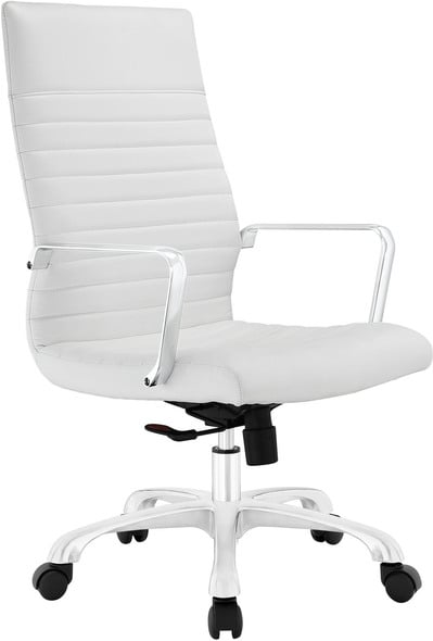 black office chair no arms Modway Furniture Office Chairs Office Chairs White