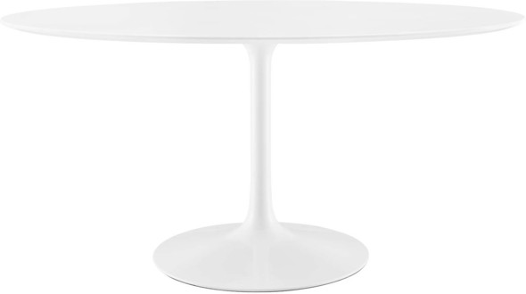 table with 6 chairs Modway Furniture Bar and Dining Tables Dining Room Tables White