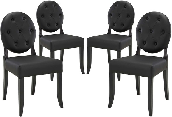 dining table set mid century Modway Furniture Dining Chairs Dining Room Chairs Black