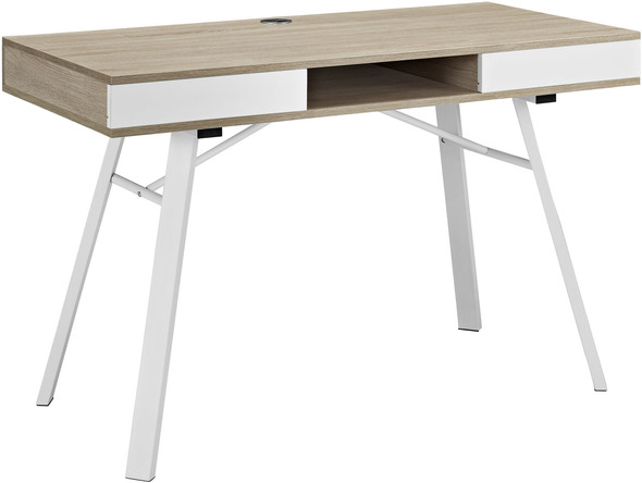 desk shelving system Modway Furniture Computer Desks Oak