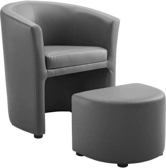 accent chairs for living room swivel Modway Furniture Sofas and Armchairs Gray