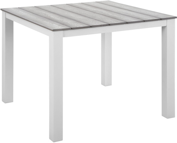  Modway Furniture Bar and Dining Dining Room Tables White Light Gray