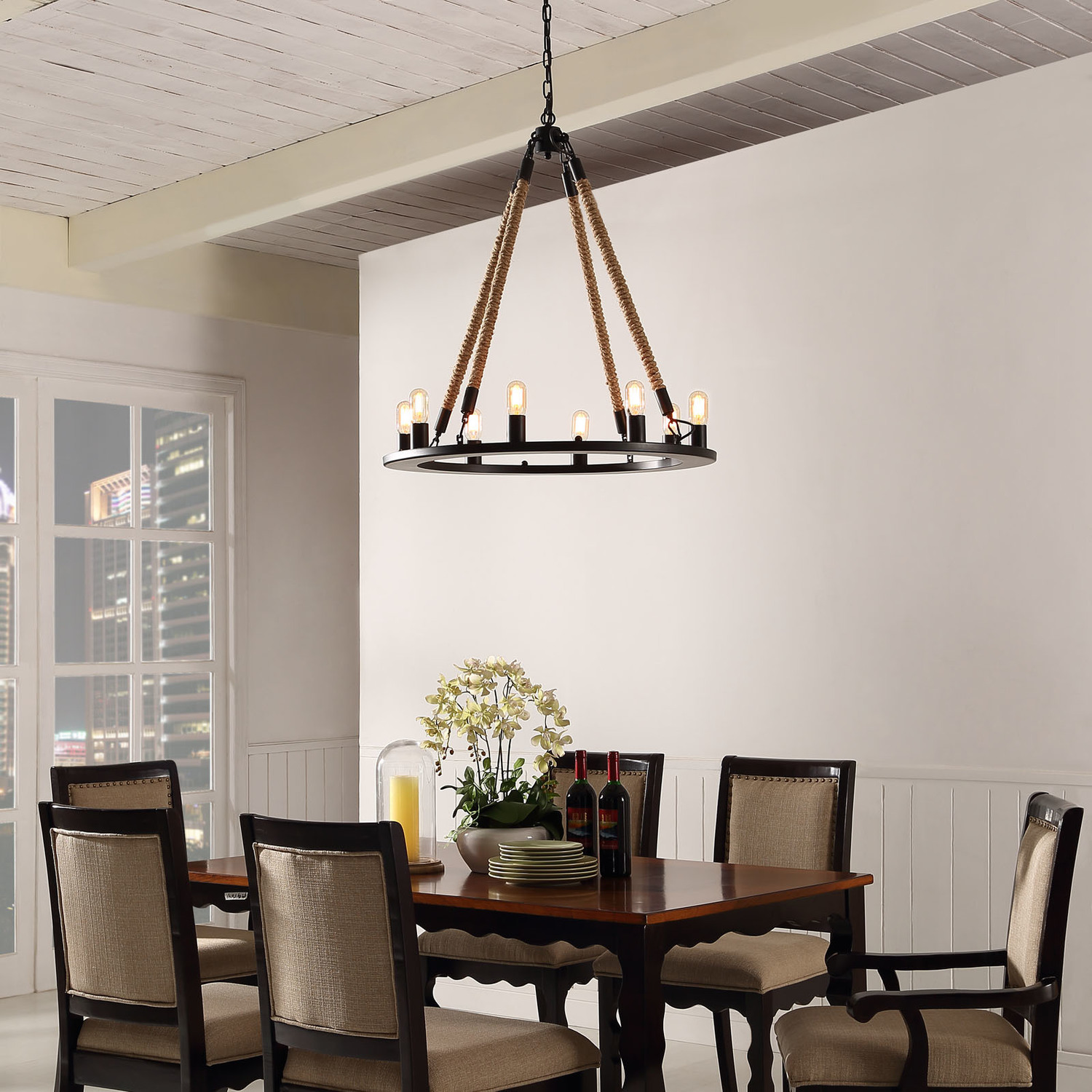 Modway Furniture Ceiling Lamps Chandelier Black