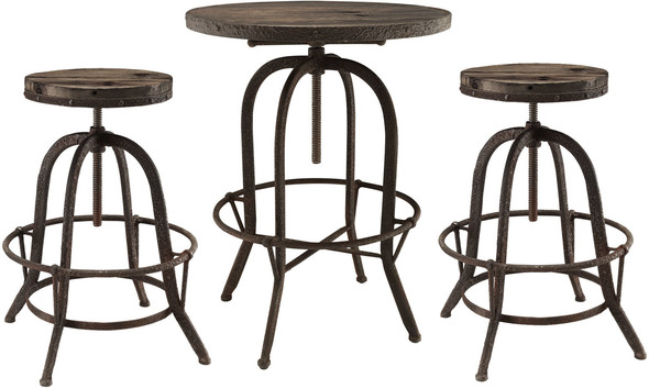 five piece dining set Modway Furniture Dining Sets Brown