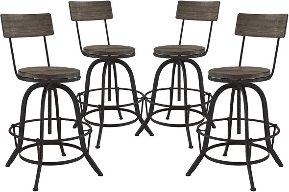 bar stools near me cheap Modway Furniture Dining Chairs Brown