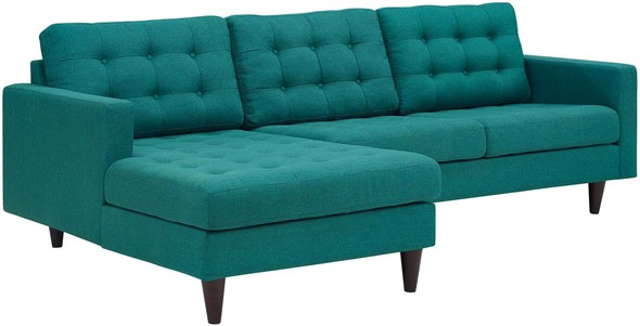 pull out couch white Modway Furniture Sofas and Armchairs Teal