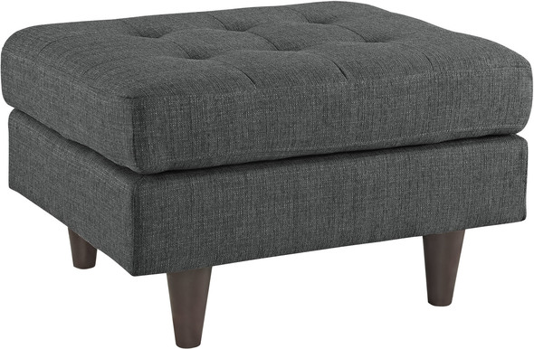 wooden ottoman bench seat Modway Furniture Sofas and Armchairs Gray