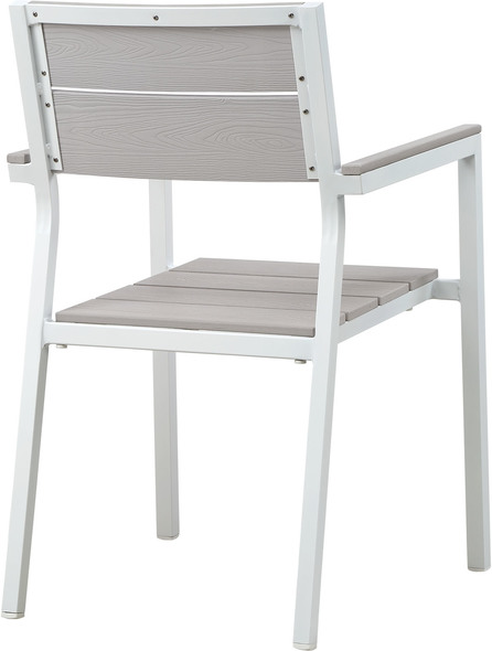  Modway Furniture Bar and Dining Dining Room Chairs White Light Gray