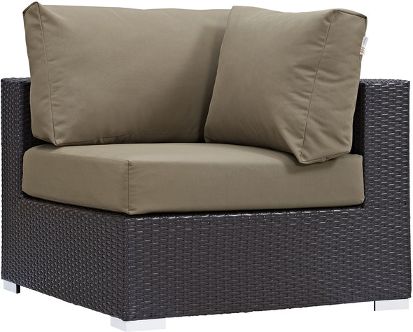 large l shaped outdoor sofa Modway Furniture Sofa Sectionals Espresso Mocha