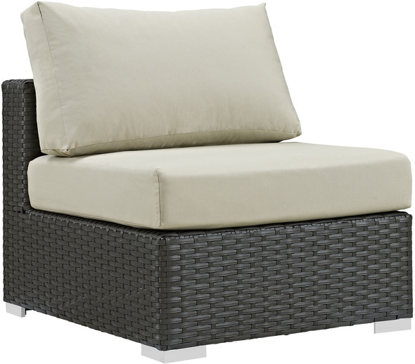 small modular outdoor sectional Modway Furniture Sofa Sectionals Outdoor Sofas and Sectionals Canvas Antique Beige