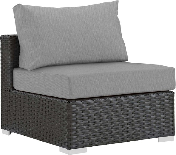 l shaped outdoor couch cushions Modway Furniture Sofa Sectionals Outdoor Sofas and Sectionals Canvas Gray