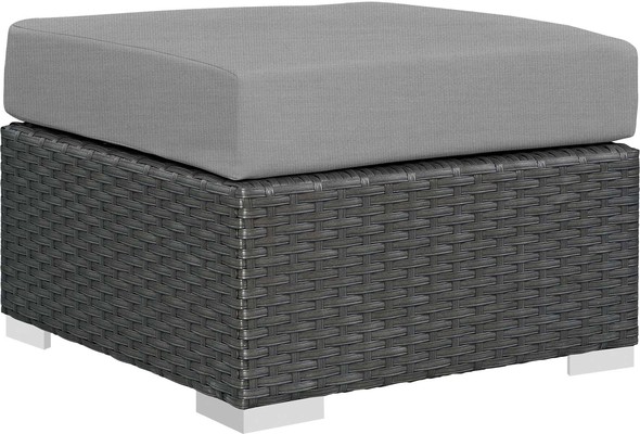Modway Furniture Sofa Sectionals Ottomans and Benches Canvas Gray
