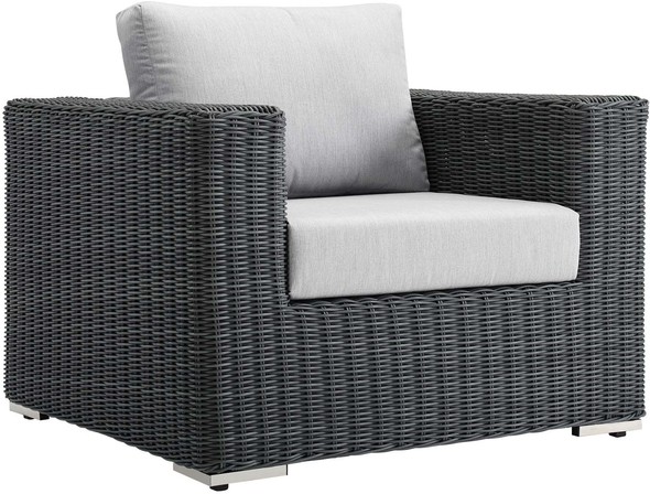 designer arm chair Modway Furniture Sofa Sectionals Chairs Canvas Gray