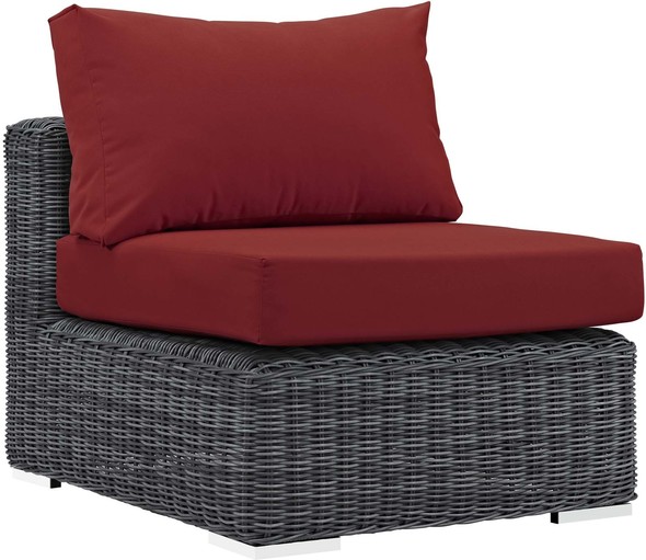 patio set with loveseat Modway Furniture Sofa Sectionals Canvas Red