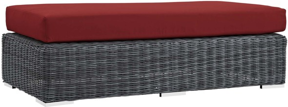 outdoor wicker accent chair Modway Furniture Sofa Sectionals Canvas Red